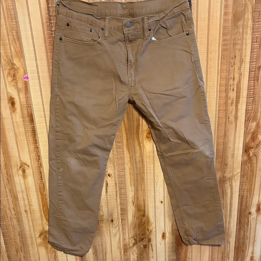 Levi's Tan 502 Taper Fit Jeans